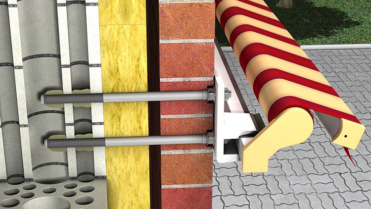 Befestigungs-Set für Wandmontage